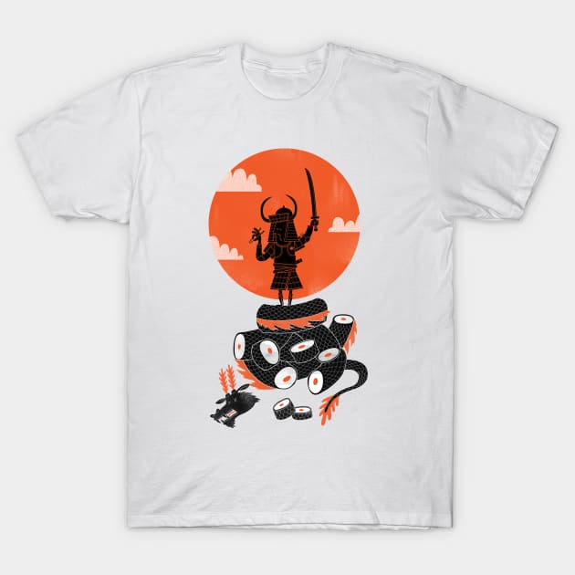 Samurai Sushi T-Shirt by wharton